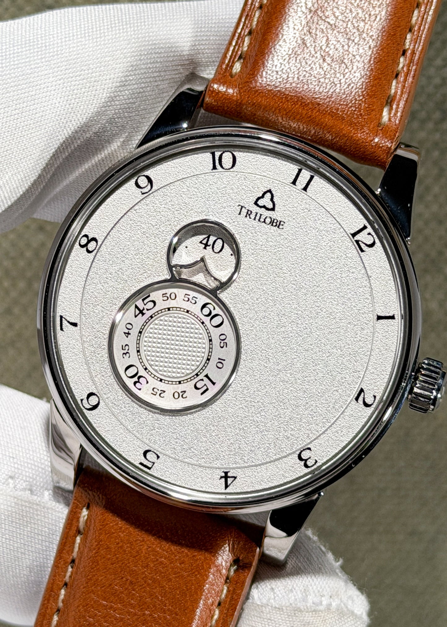 Trilobe Nuit Fantastique Stainless Steel w/ Grained Silver Dial - Serial #538522261 (Pre-Owned)