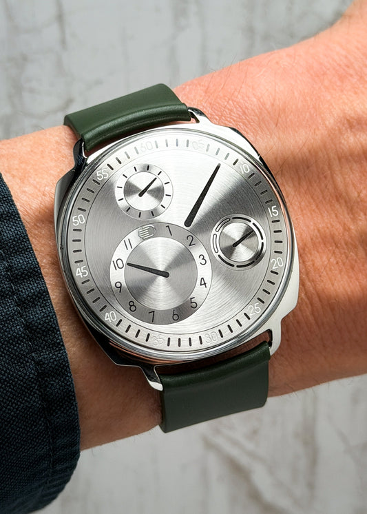 Ressence Type 1 Squared w/ brushed Silver Dial - Serial #114 (Pre-Owned)