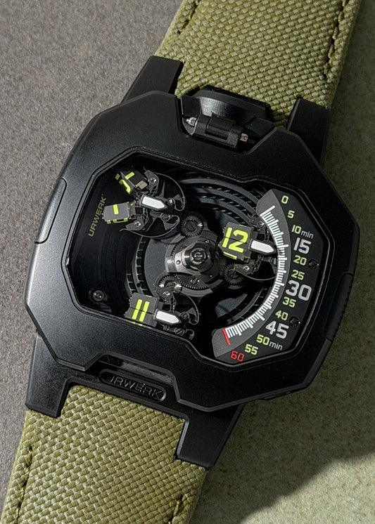 Urwerk UR-120 Space Black DLC Titanium - Serial #G22060 (Pre-Owned)