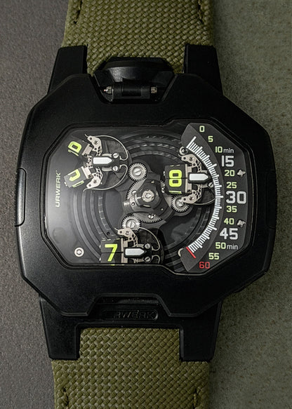 Urwerk UR-120 Space Black DLC Titanium - Serial #G22060 (Pre-Owned)