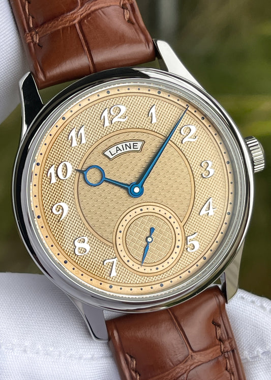 Laine V38 Salmon Dial w/ Triple Guilloché - Serial 213149 (Pre-Owned)