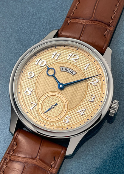 Laine V38 Salmon Dial w/ Triple Guilloché - Serial 213149 (Pre-Owned)