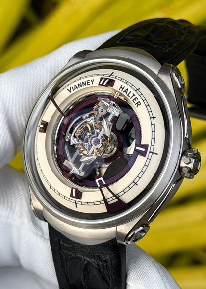 Vianney Halter Deep Space Tourbillon w/ Purpled Hands and Indices - Serial #97 (Pre-Owned)
