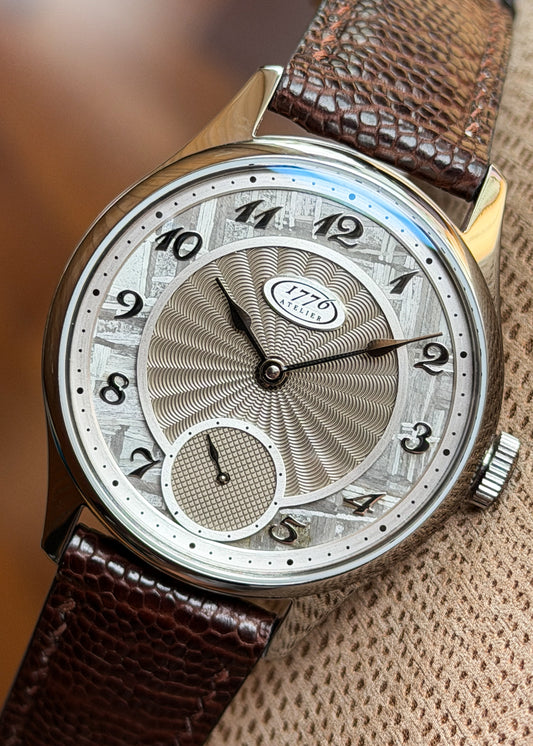 1776 Atelier "Mount Vernon Meteorite" w/ Federal Scroll Engraved Bridges - Serial #49 (IN STOCK)