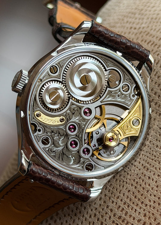 1776 Atelier "Mount Vernon Meteorite" w/ Federal Scroll Engraved Bridges - Serial #49 (IN STOCK)