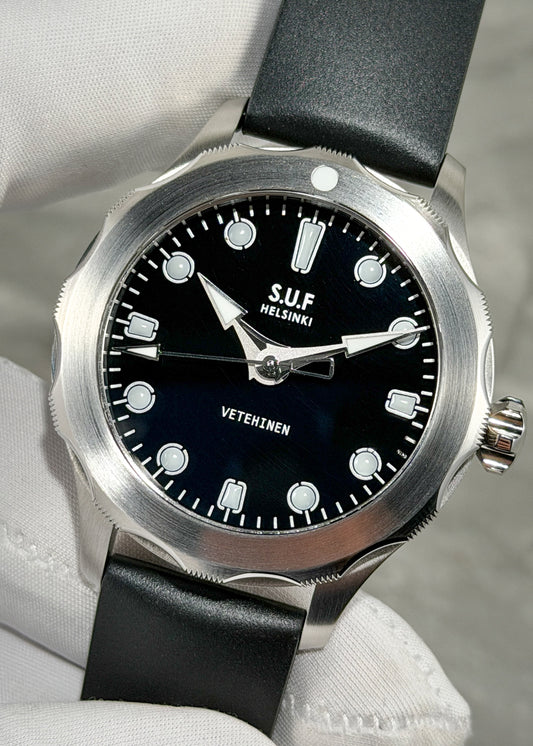 S.U.F Helsinki "Vetehinen A" Stainless Steel Special Edition w/ Black Licorice Dial - Serial #26/26 (Arriving July 2026)
