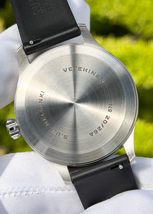 S.U.F Helsinki "Vetehinen A" Stainless Steel Special Edition w/ Black Licorice Dial - Serial #20/26 (Pre-Owned)