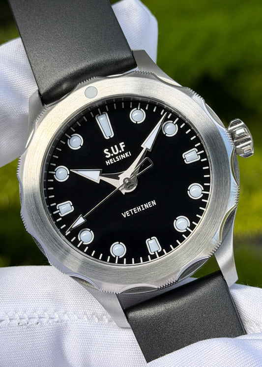 S.U.F Helsinki "Vetehinen A" Stainless Steel Special Edition w/ Black Licorice Dial - Serial #20/26 (Pre-Owned)