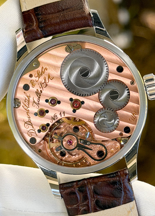 Dornblüth & Sohn 99.6-M Mondphase Stainless Steel w/ Red Wine Ceramic Dial - Serial #11 (Pre-Owned)