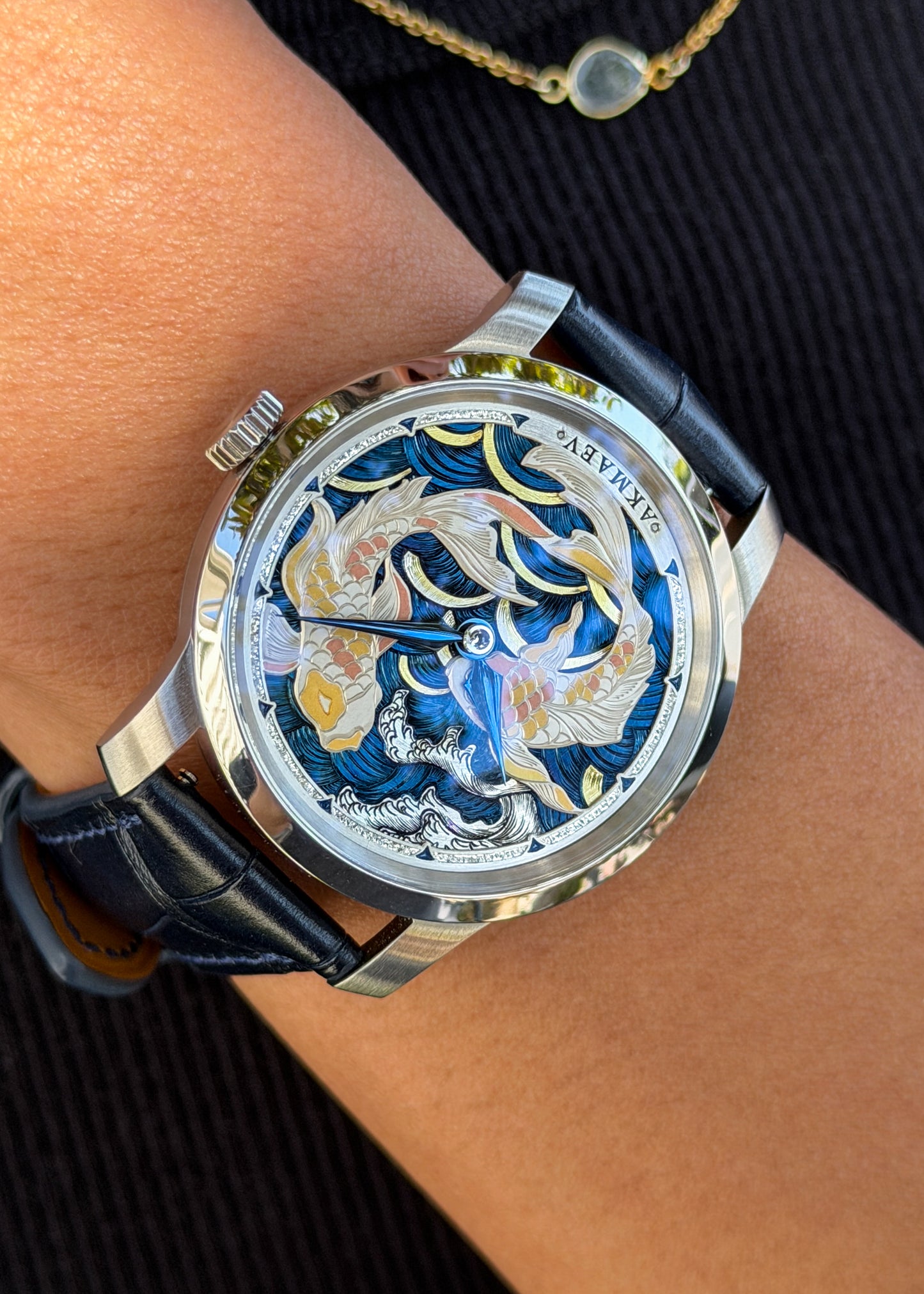 Akmaev Watches "Eternal Koi" Special Edition w/ Hand Engraved Dial - Serial #8/10 (Arriving October 2026)