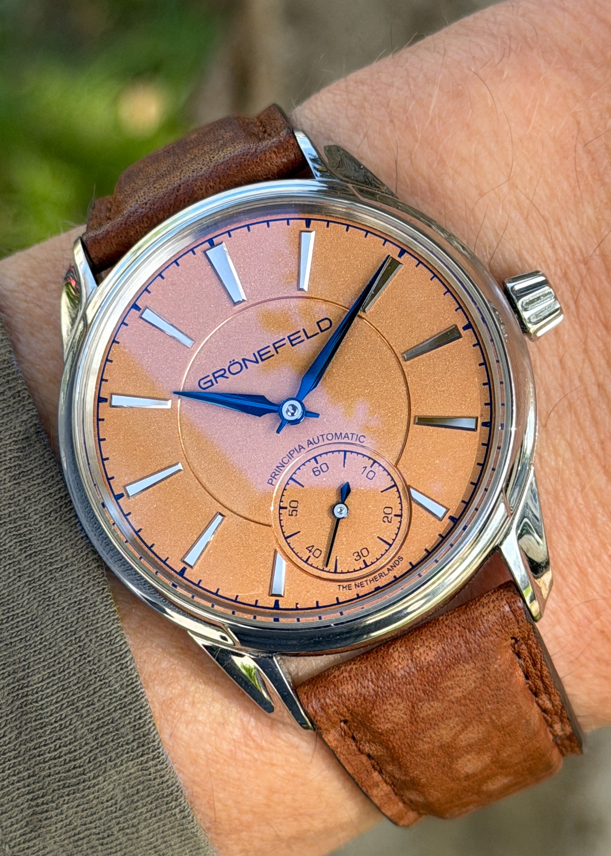 Grönefeld 1941 Principia Salmon Dial - Serial #40 (Pre-Owned