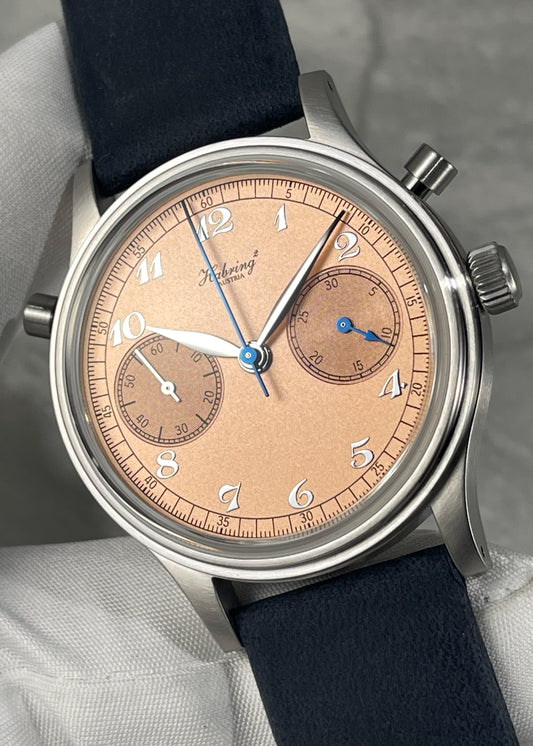 Habring² Doppel 38 Salmon Dial w/ Breguet Numerals (Pre-Order)