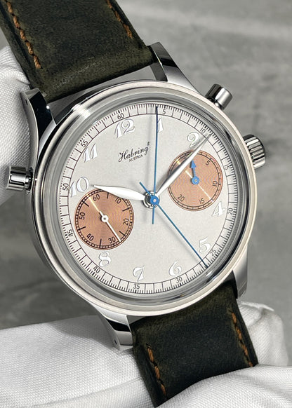Habring² Doppel 38 White Dial w/ Breguet Numerals and Rose Gold Subdials (Pre-Order)
