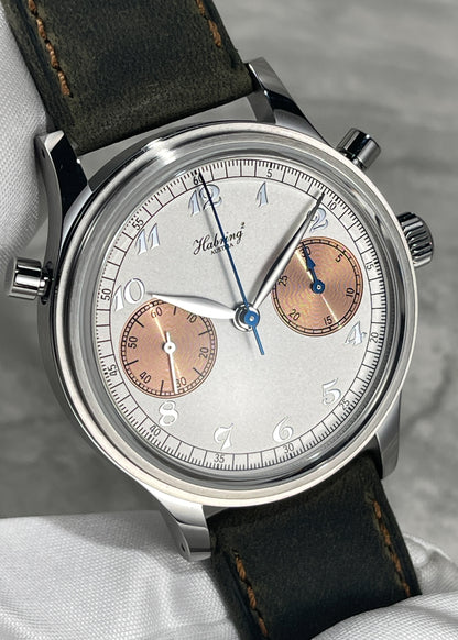 Habring² Doppel 38 White Dial w/ Breguet Numerals and Rose Gold Subdials (Pre-Order)