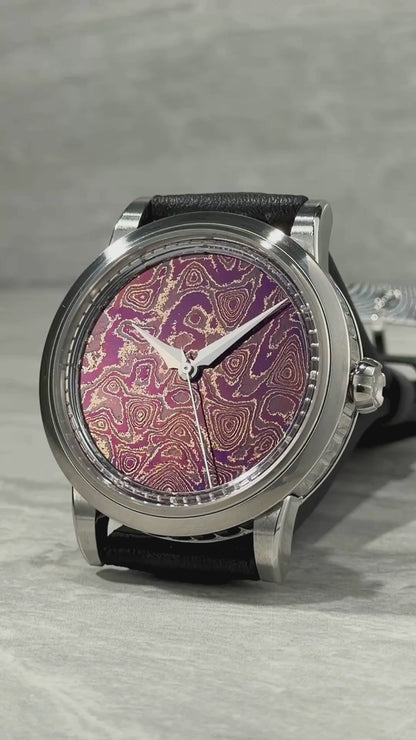 GoS Sarek "Afterglow" w/ Purple Damascus Dial - Serial #HBTS.2 (IN STOCK)