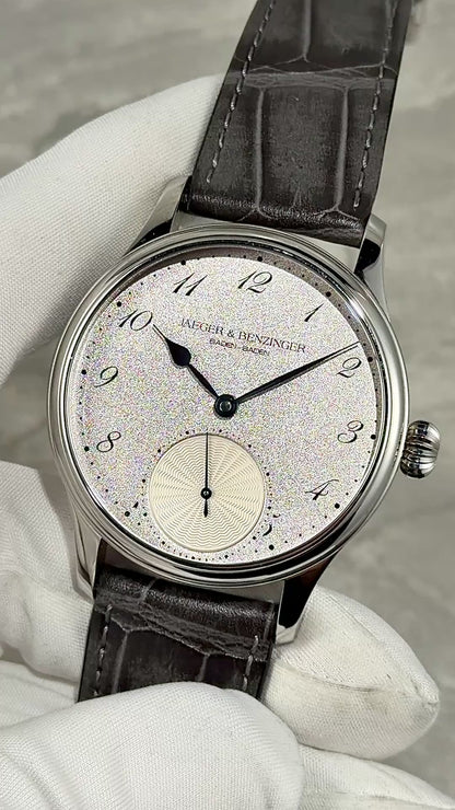 Jaeger & Benzinger Edition 1 Rhodium/Silver Dial w/ Arabic Numerals (Pre-Owned)