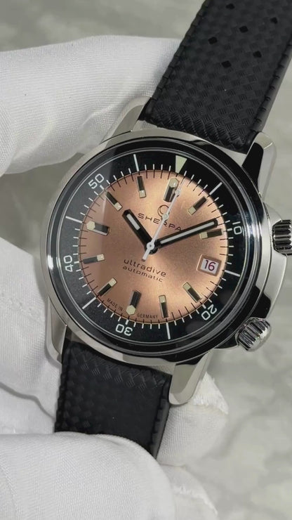 Sherpa Ultradive "Black Sun" w/ Rose Gold Dial on Tropic Strap - Serial #208 (IN STOCK)