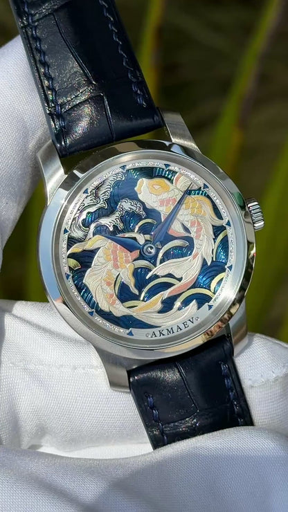 Akmaev Watches "Eternal Koi" Special Edition w/ Hand Engraved Dial - Serial #8/10 (Arriving October 2026)