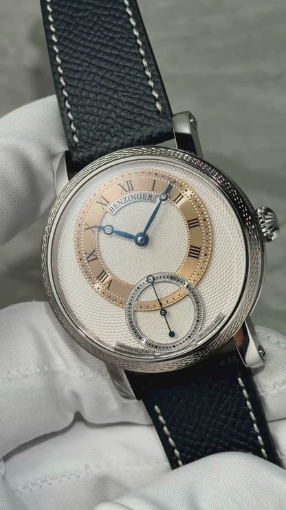 Benzinger Subskription 3, Stainless Steel case w/ White Gold Guilloché Bezel (Pre-Owned)