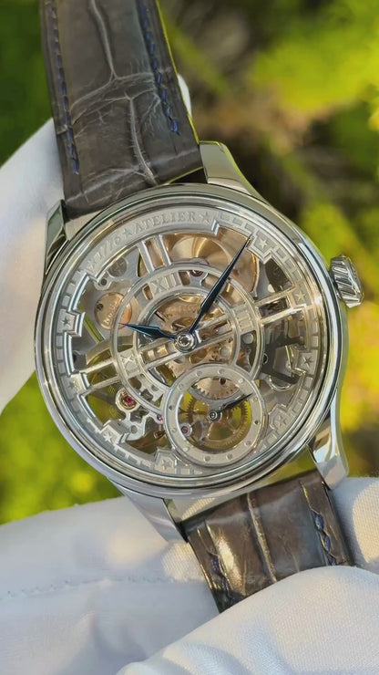 1776 Atelier "Montpelier" Stainless Steel w/ Alligator Strap - Serial #2