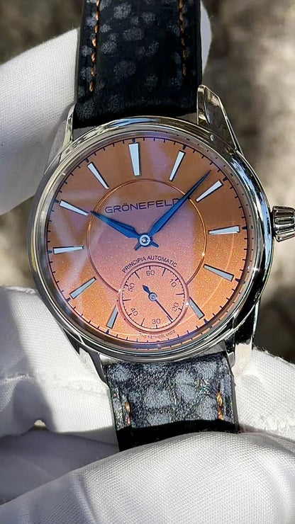Grönefeld 1941 Principia Stainless Steel Salmon Dial - Serial #211 (Pre-Owned)
