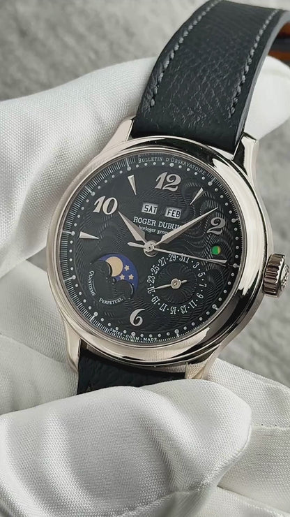 Roger Dubuis 18k White Gold Hommage 37 Perpetual Calendar - Serial #210 (Pre-Owned)