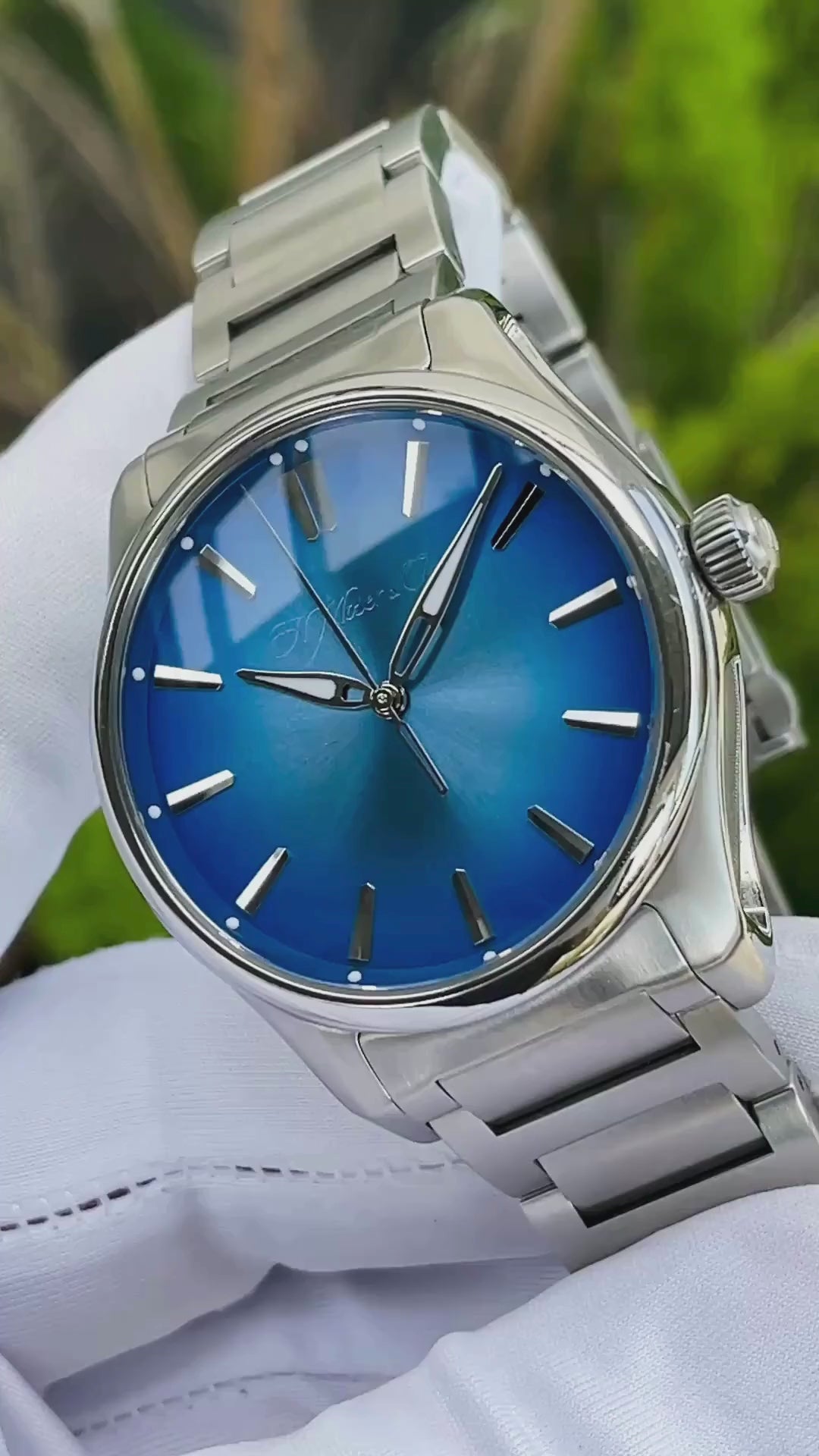 H. Moser & Cie. Pioneer Centre Seconds w/ Arctic Blue Dial