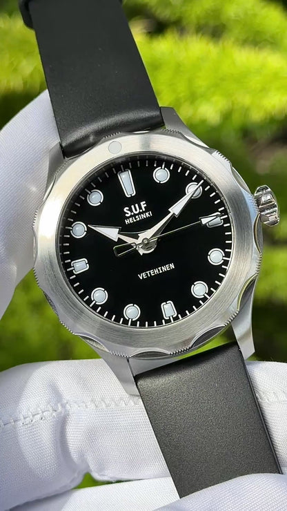 S.U.F Helsinki "Vetehinen A" Stainless Steel Special Edition w/ Black Licorice Dial - Serial #20/26 (Pre-Owned)