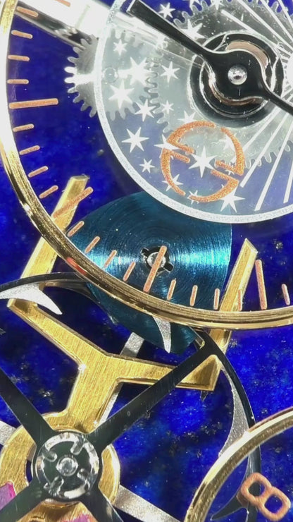 Emmanuel Bouchet 18 Karat White Gold "Complication One" w/ Lapis Dial - PIECE UNIQUE (Pre-Owned)