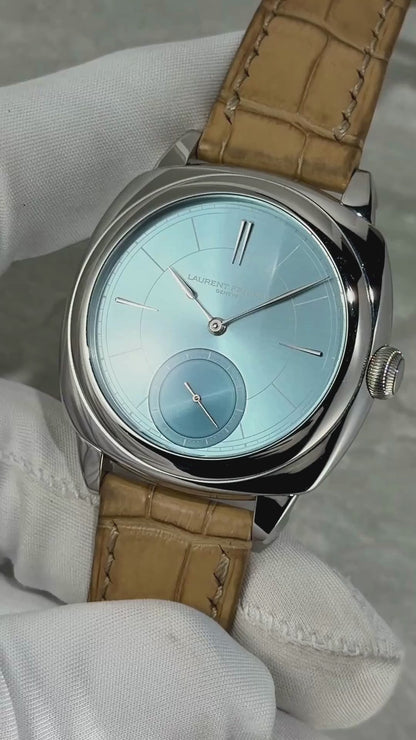 Laurent Ferrier Galet Square Micro-Rotor w/ Ice Blue Dial & Additional Dark Blue Dial - Serial #249 (Pre-Owned)